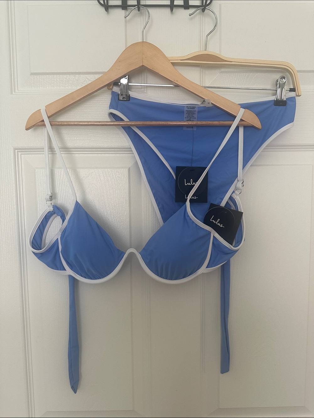 NWT Lulu's Periwinkle Blue Bikini Set